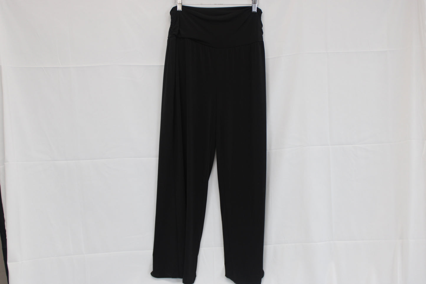 Alyx polyester wide leg dress trouser, black, Women's XL