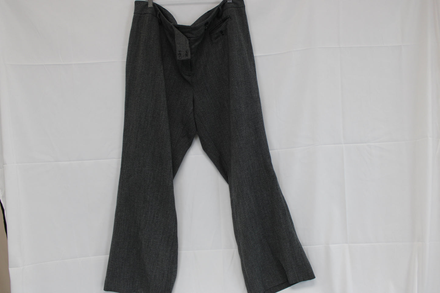 Lane Bryant wide leg polyester dress trouser, gray, Women's
