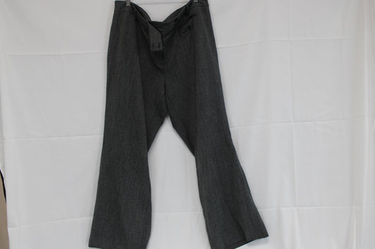 Lane Bryant wide leg polyester dress trouser, gray, Women's