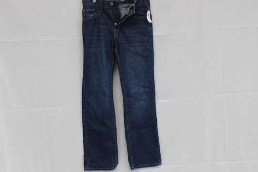 Old Navy dark wash straight leg jeans, Boy's 12 (new)