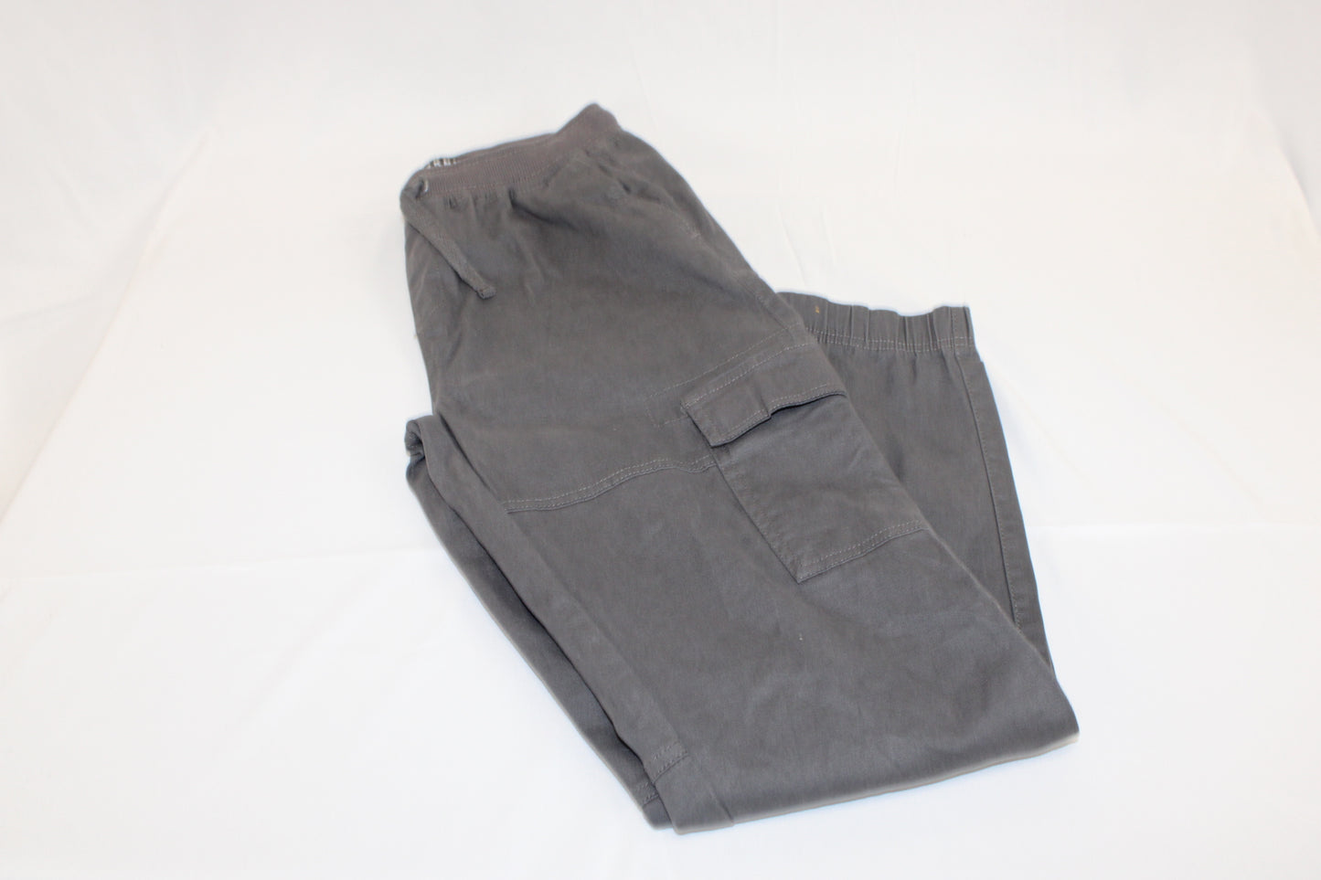 DKNY drawstring cargo jogger pant, gray, Boy's XL (18-20)