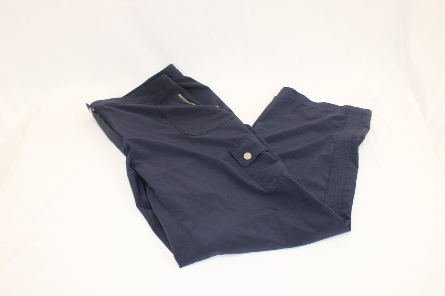 Chico's breathable nylon trousers, navy, Women's XL (16)