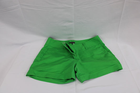 Vince Camuto flat front shorts, green, Women's 14