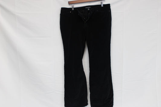 Banana Republic boot cut corduroy pants, black, Women's 14