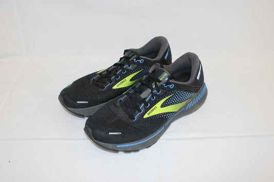 Brooks Adrenaline GTS 22 running shoe, blk/blue, Men's 9.5