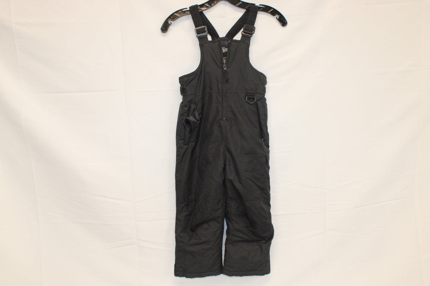 Nylon coverall snow pants, black, Kid's 4T