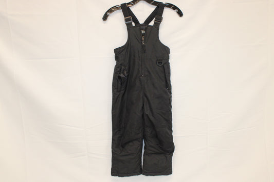 Nylon coverall snow pants, black, Kid's 4T