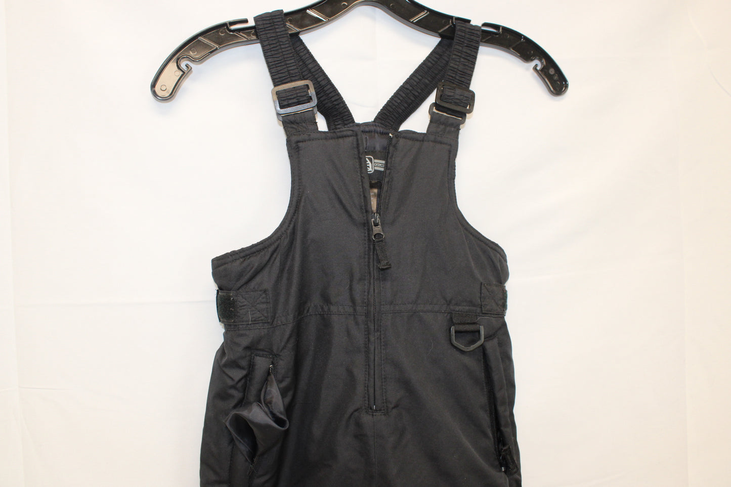 Nylon coverall snow pants, black, Kid's 4T