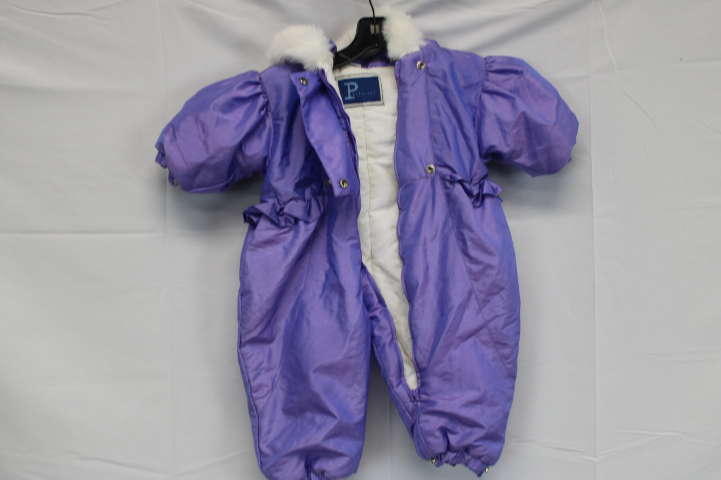 Pistachio fleece lined full zipper snow suit, 2T