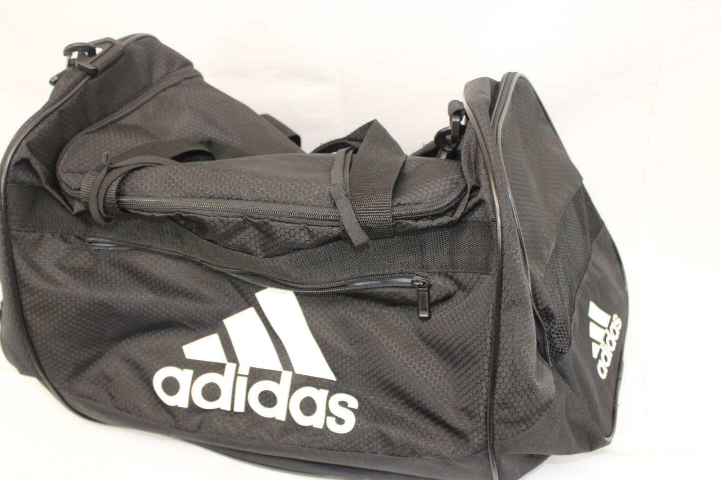 Adidas medium nylon duffel bag, black