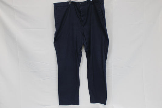 Old Navy straight leg flat front pants, navy, 46x32