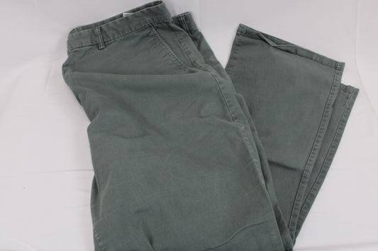 Old Navy straight leg flat front pants, olive, 46x32