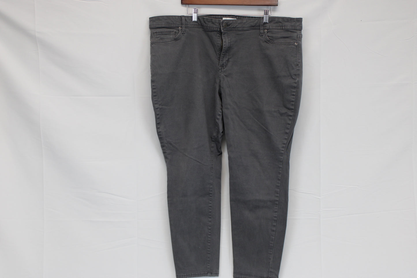 Sonoma skinny leg chino pants, gray, Women's 24