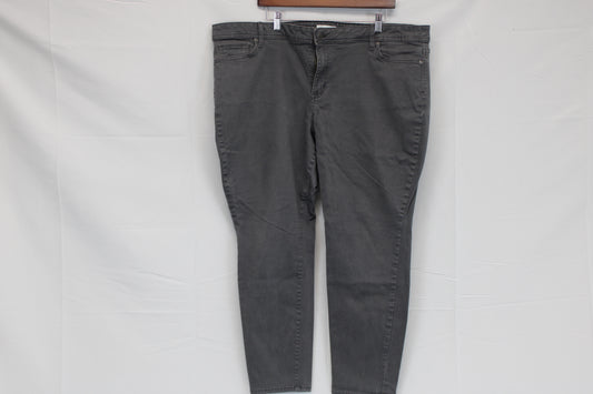 Sonoma skinny leg chino pants, gray, Women's 24
