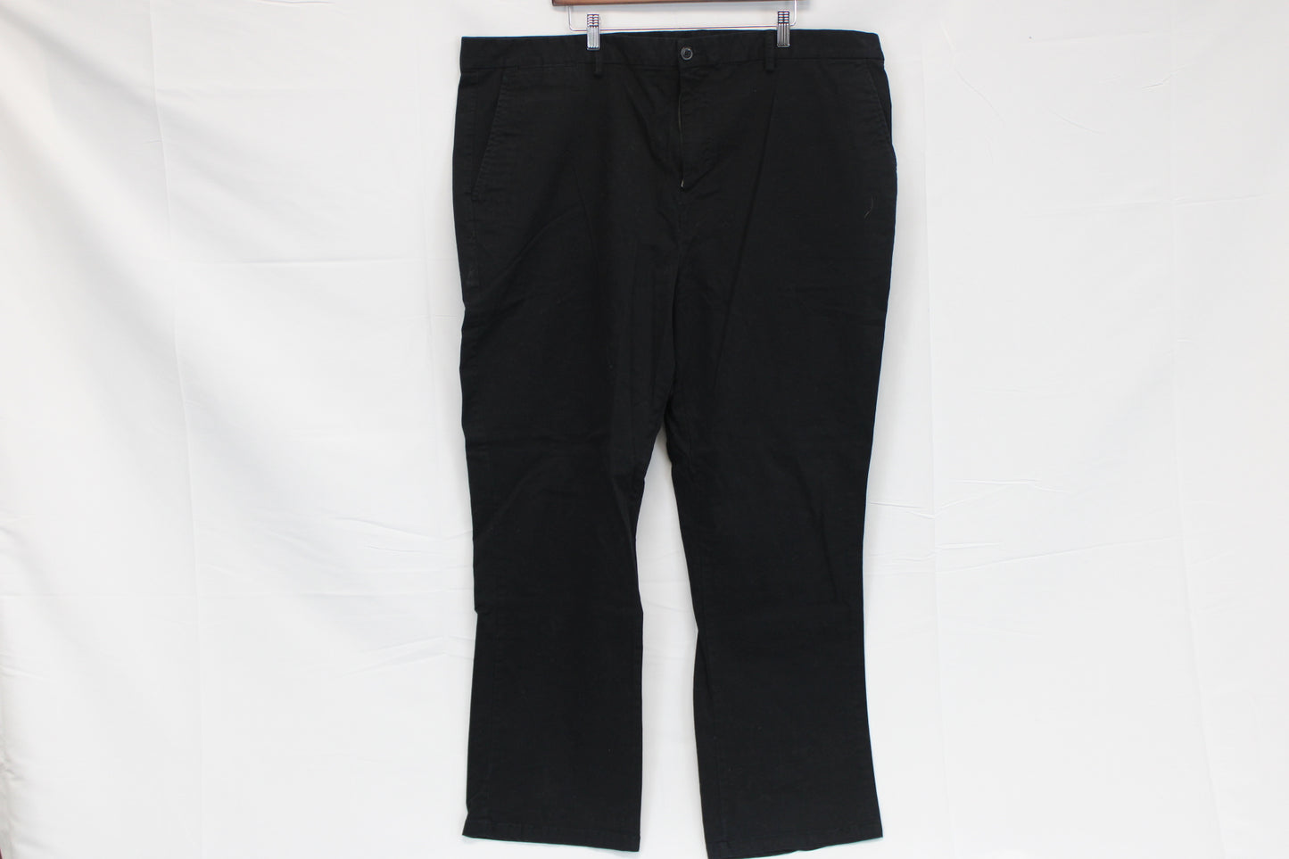 Old Navy straight leg flat front pants, black, 44x32