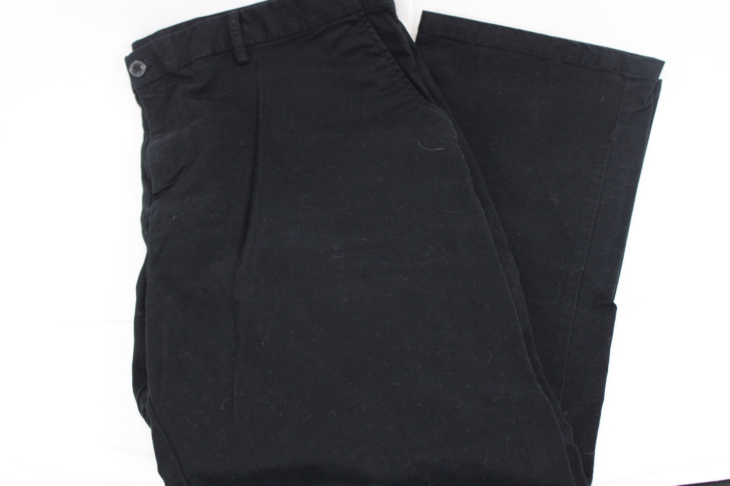 Old Navy straight leg flat front pants, black, 44x32