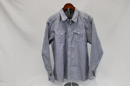 Burnside striped slim fit dress shirt, Men's XL