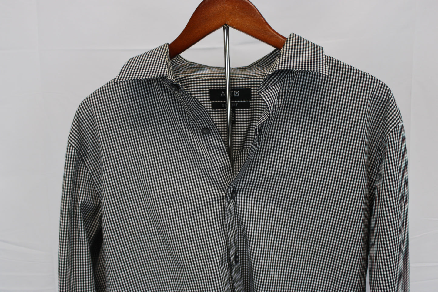 Apt. 9 slim fit checkered dress shirt, Men's 16.5 34/35