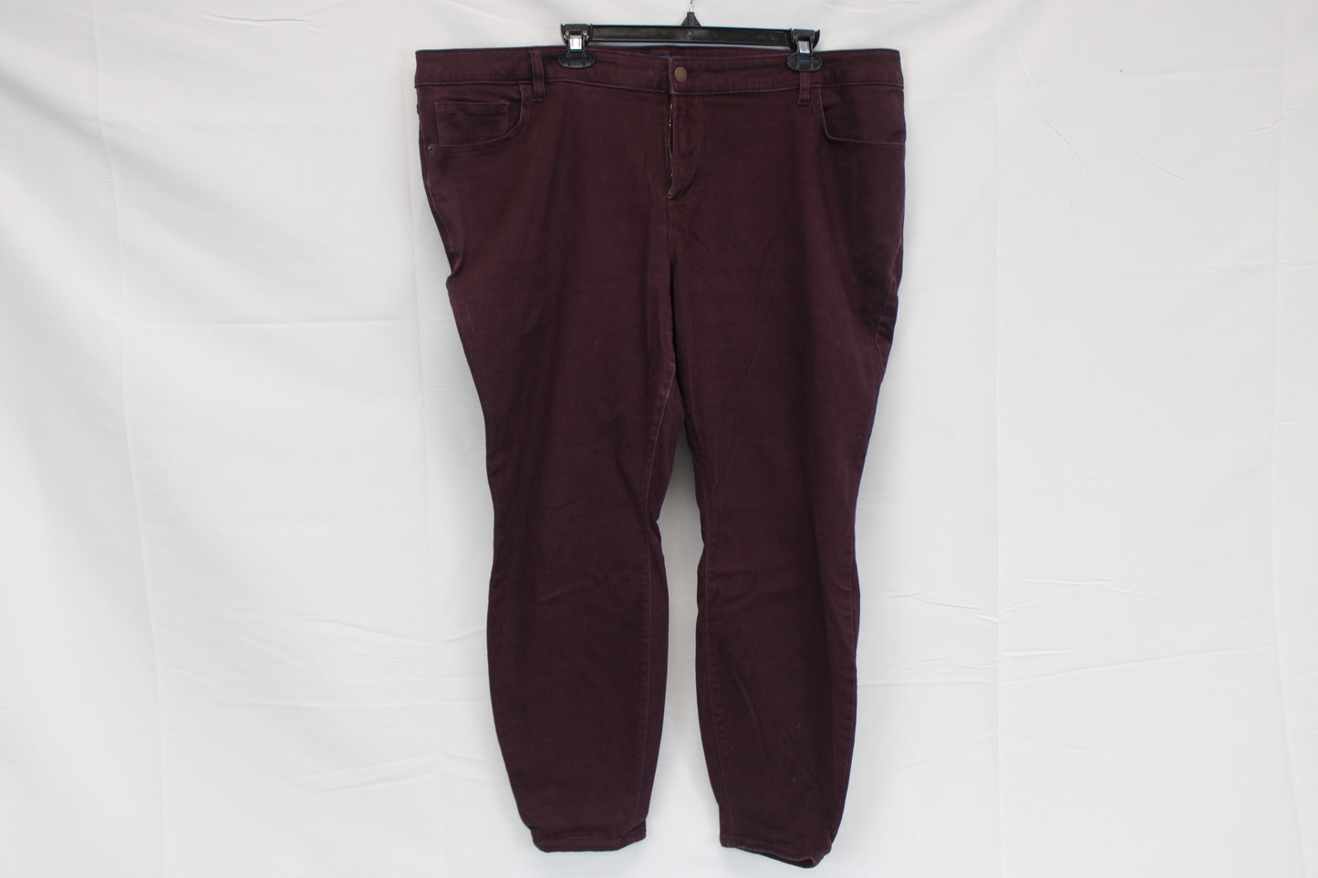 Old Navy Rockstar mid-rise straight leg pant, burgundy, Women's 24+