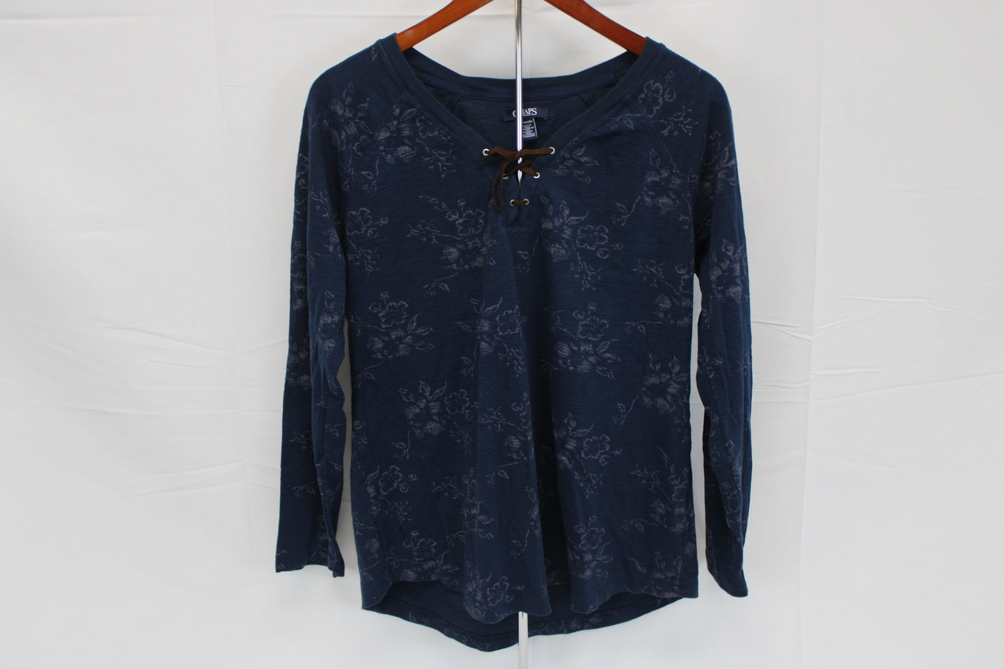 Chaps Ralph Lauren floral v-neck top, Women's XL