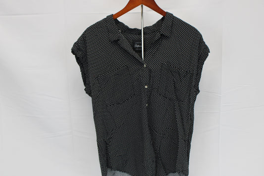 Jachs New York Girlfriend button down sleeveless blouse, Women's XL