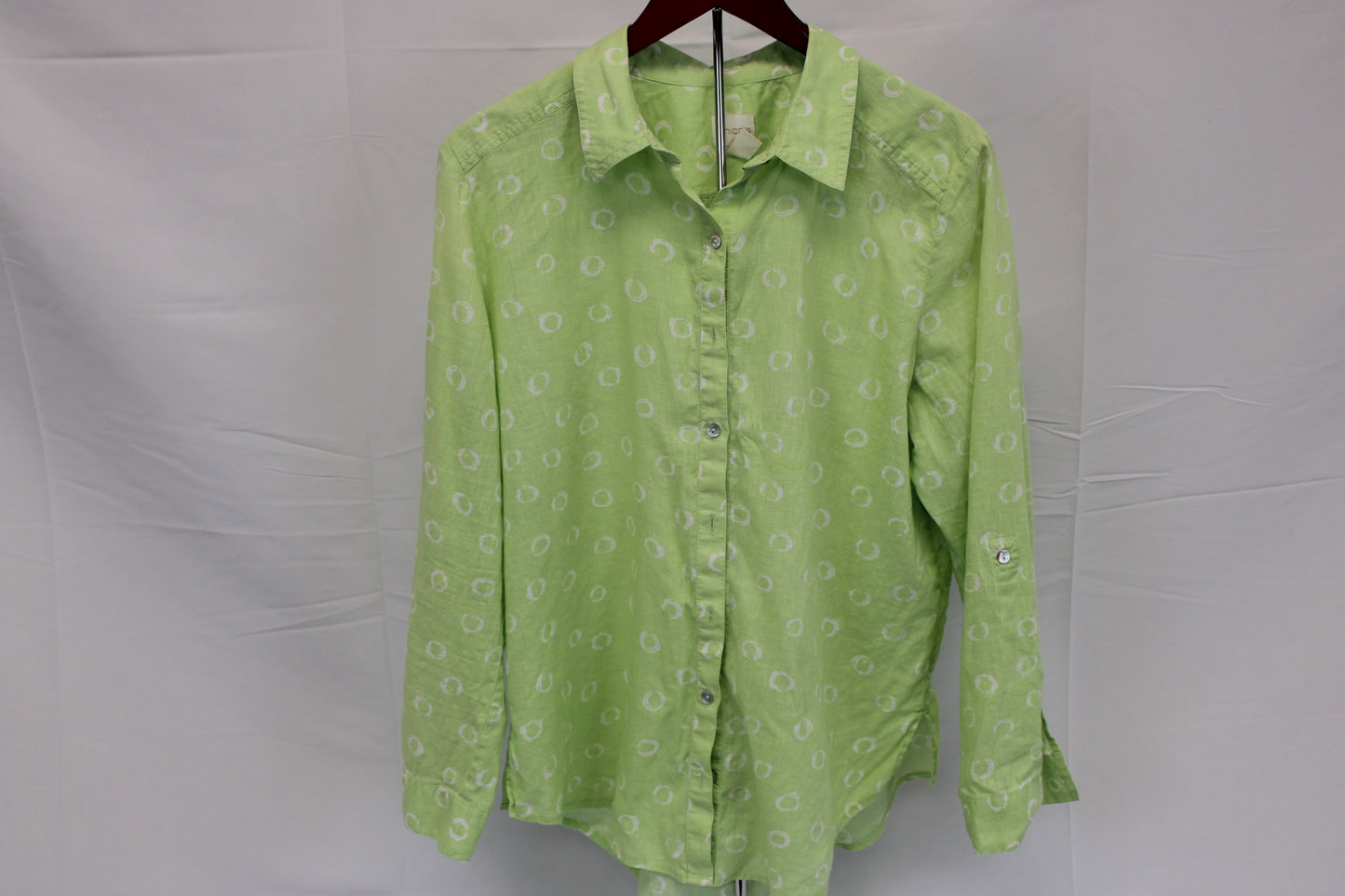 Chico's button down linen blouse, Women's XL