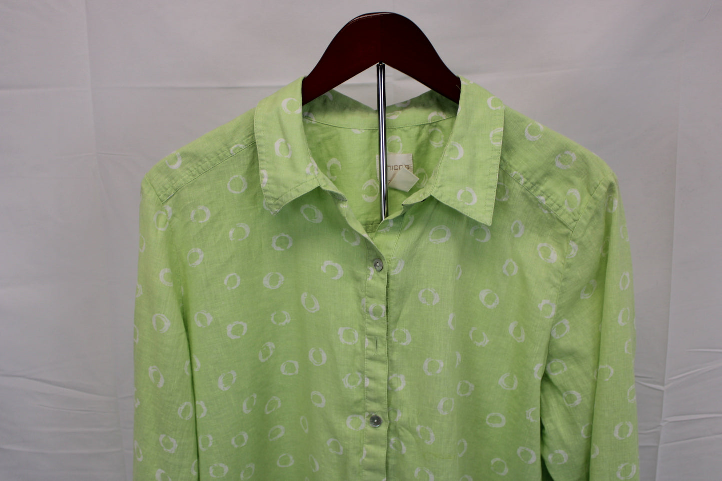 Chico's button down linen blouse, Women's XL