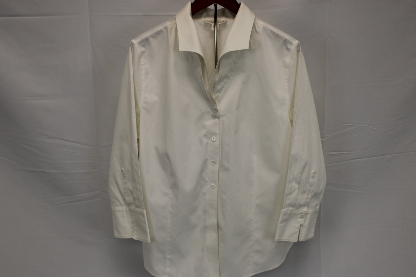 Coldwater Creek button down dress blouse, cream, Women's XL