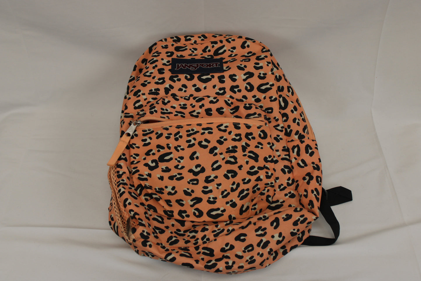 Jansport nylon backpack, coral cheetah