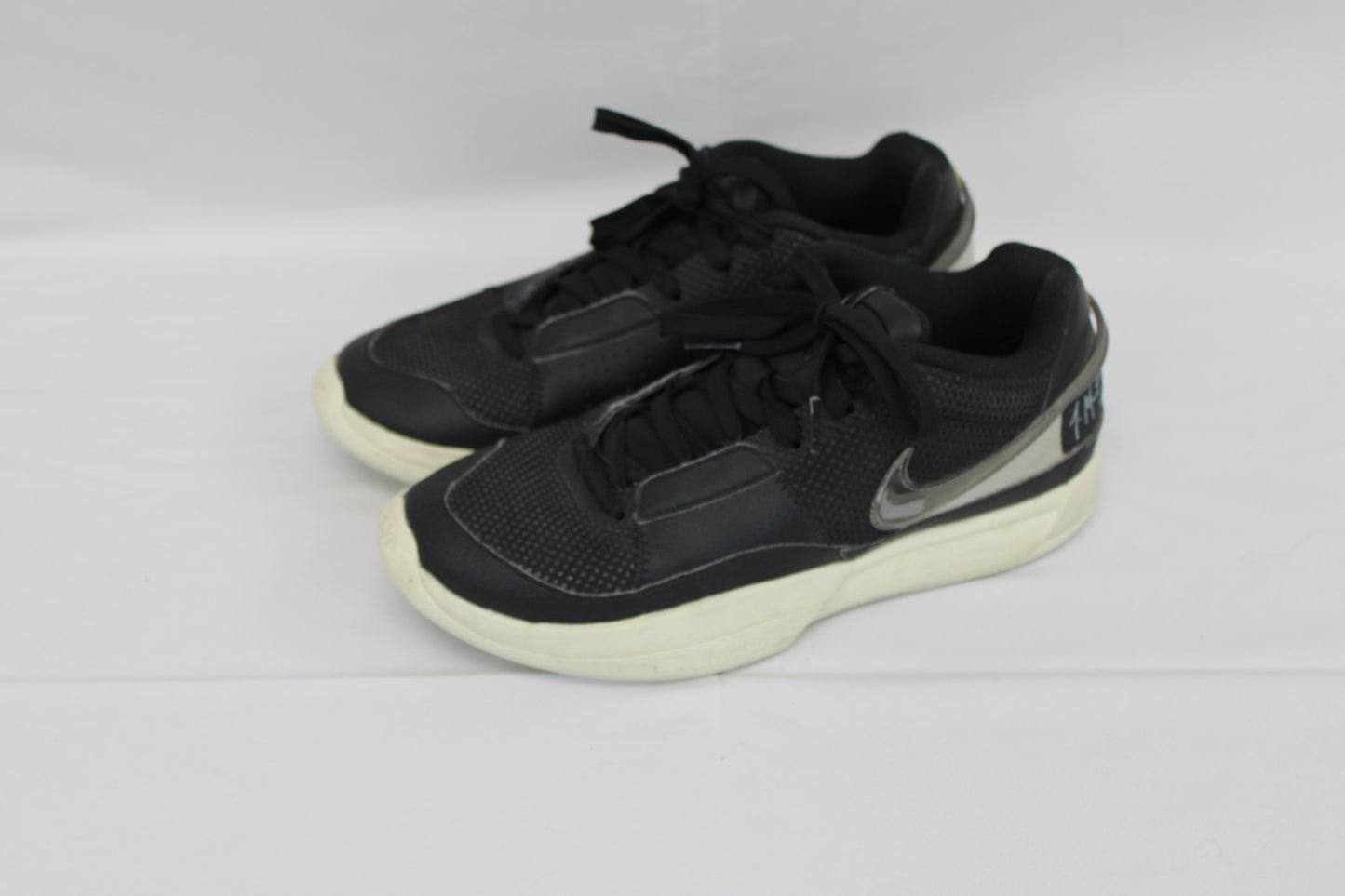 Nike Ja 1 low top basketball shoe, blk/white, Men's 8