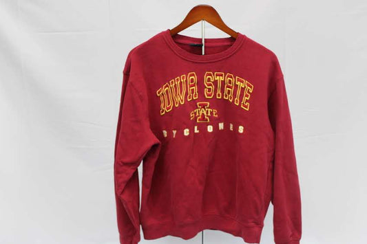 Iowa State fleece lined crew neck sweatshirt, Men's L
