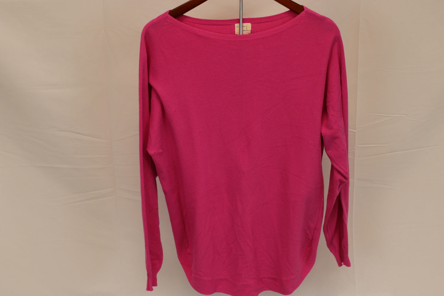 Dreamers crew neck long sweater, pink, Women's S