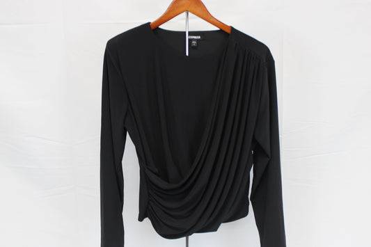 Express long sleeve polyester dress blouse, Women's XL