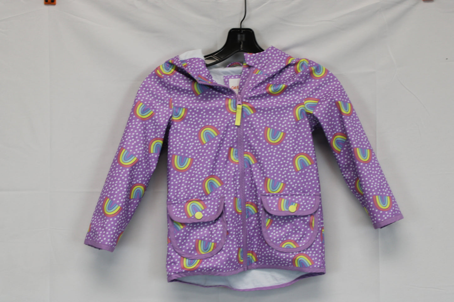 Cat & Jack lined rain jacket w/hood, 5T