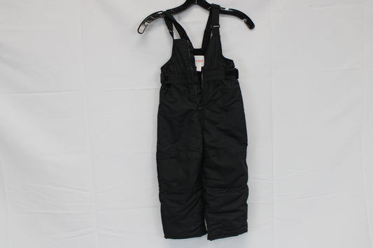 Cat & Jack coverall waterproof snow pants, black, 3T