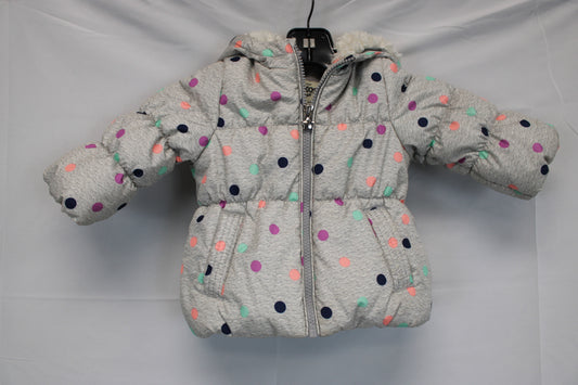 Osh Kosh fleece lined jacket w/hood, 12M