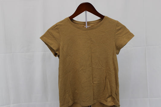 Old Navy classic cotton t-shirt, gold, Girl's 14-16