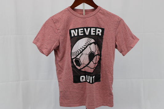 Place Never Give Up graphic t-shirt, Boy's L (10-12)