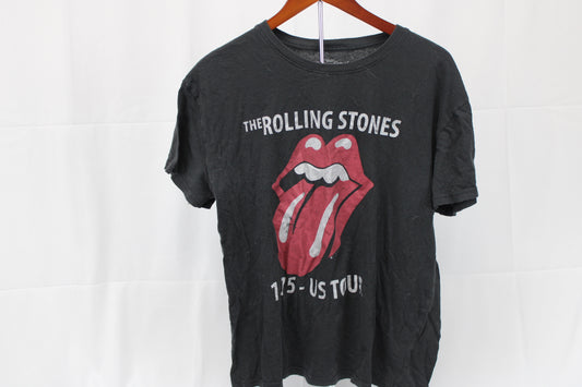 Rolling Stones vintage inspired 1975 replica t-shirt, Women's XL