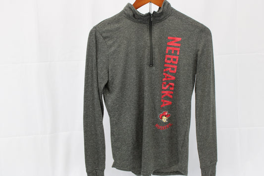 Nebraska Cornhuskers 1/4 zip long sleeve top, Women's M