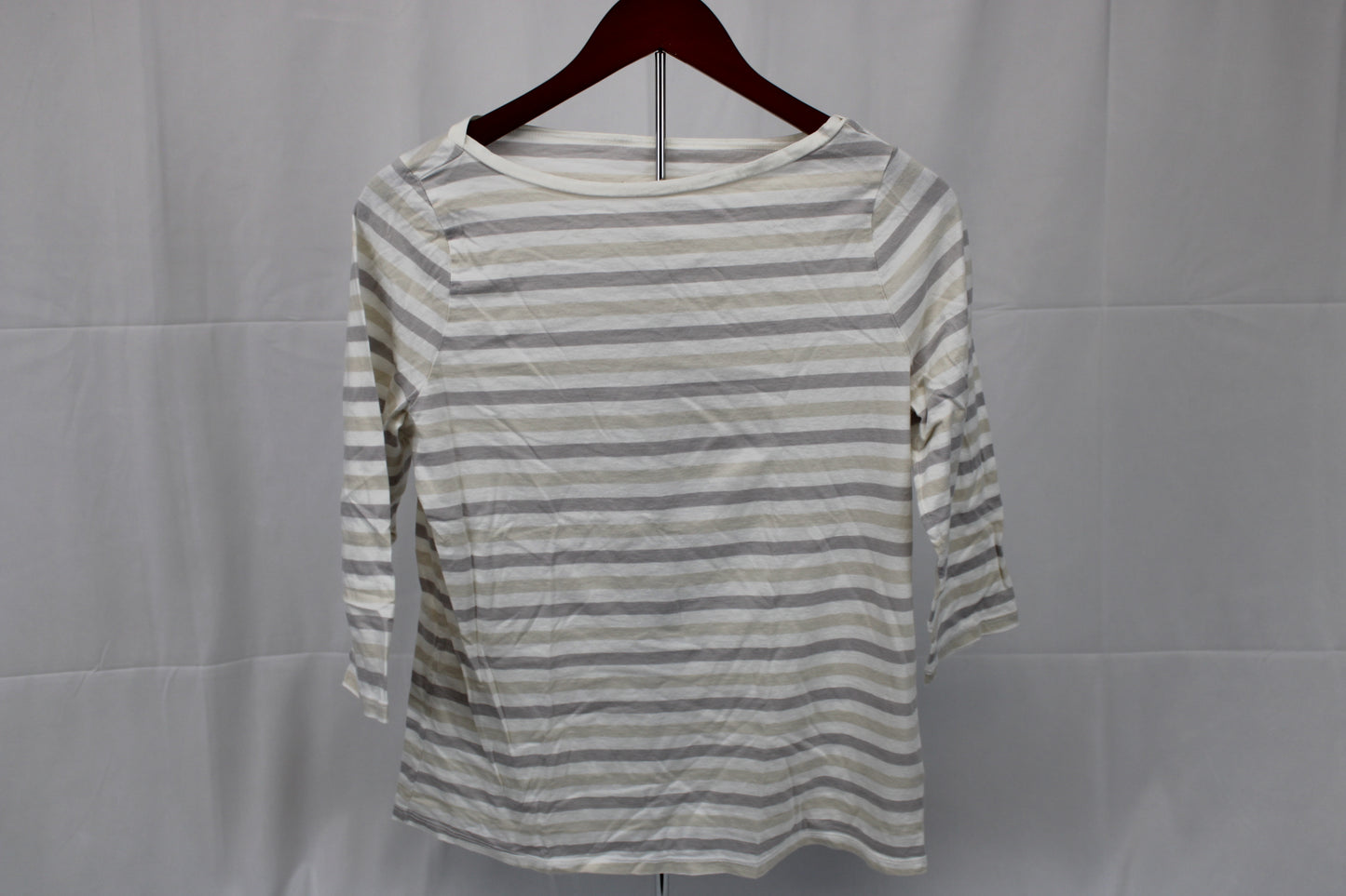 A New Day 3/4 sleeve cotton striped blouse, Women's M
