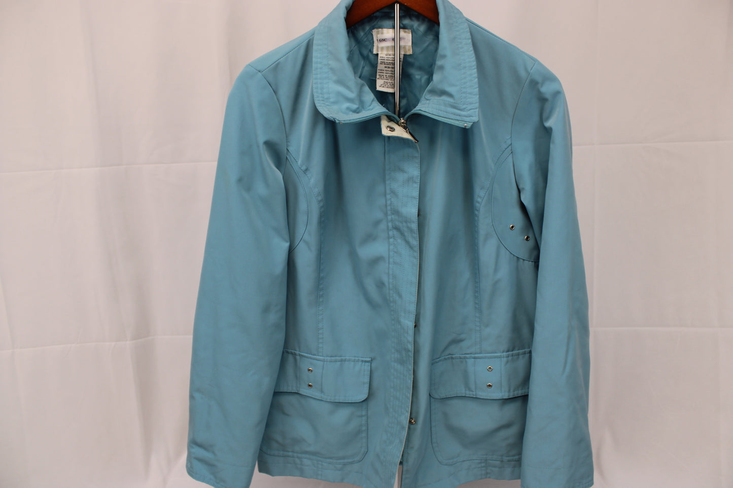 Lined cargo shell jacket, teal, Women's M