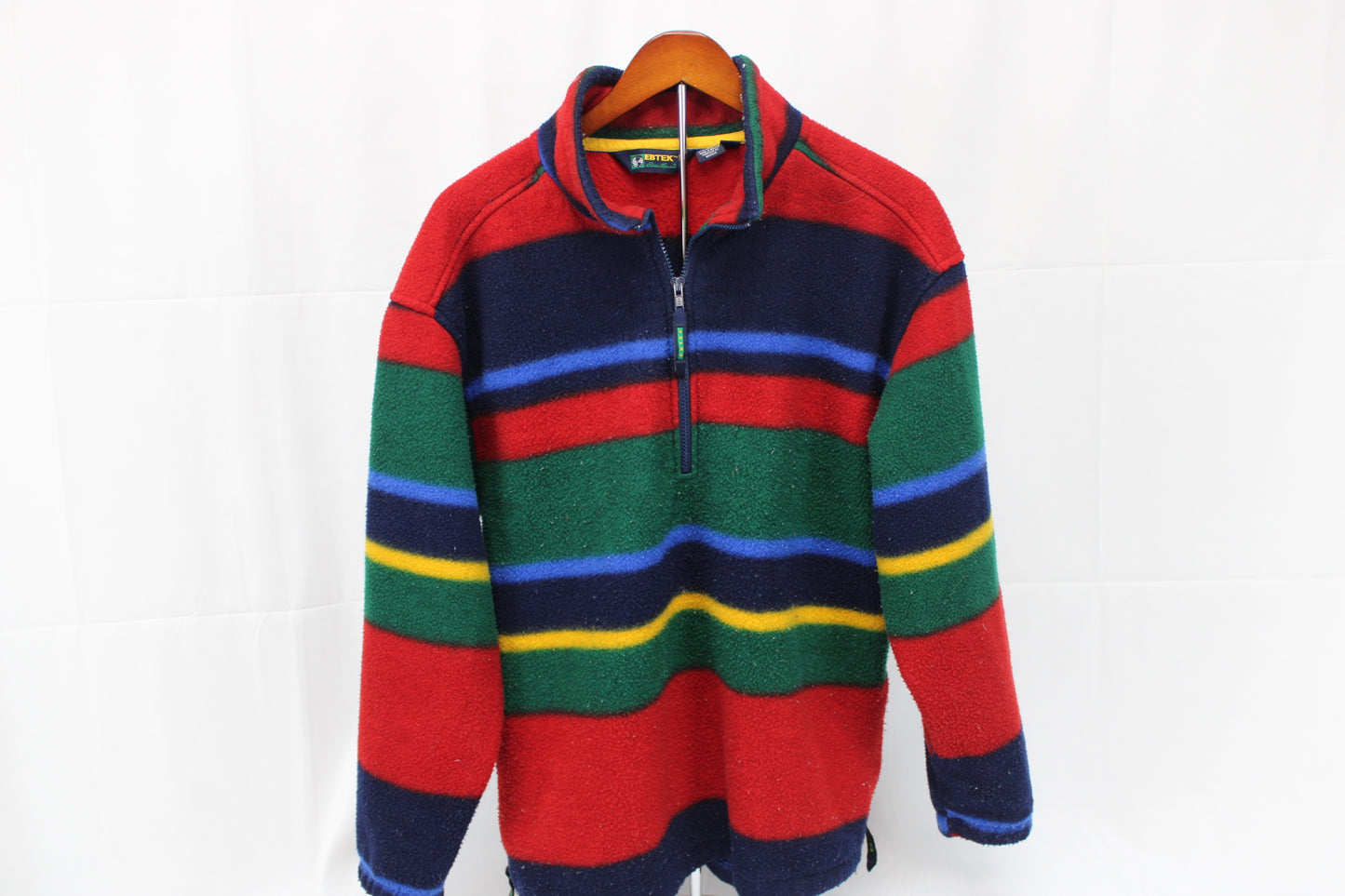 Eddie Bauer Ebtek vintage 2000 fleece 1/4 zip sweater, Men's M