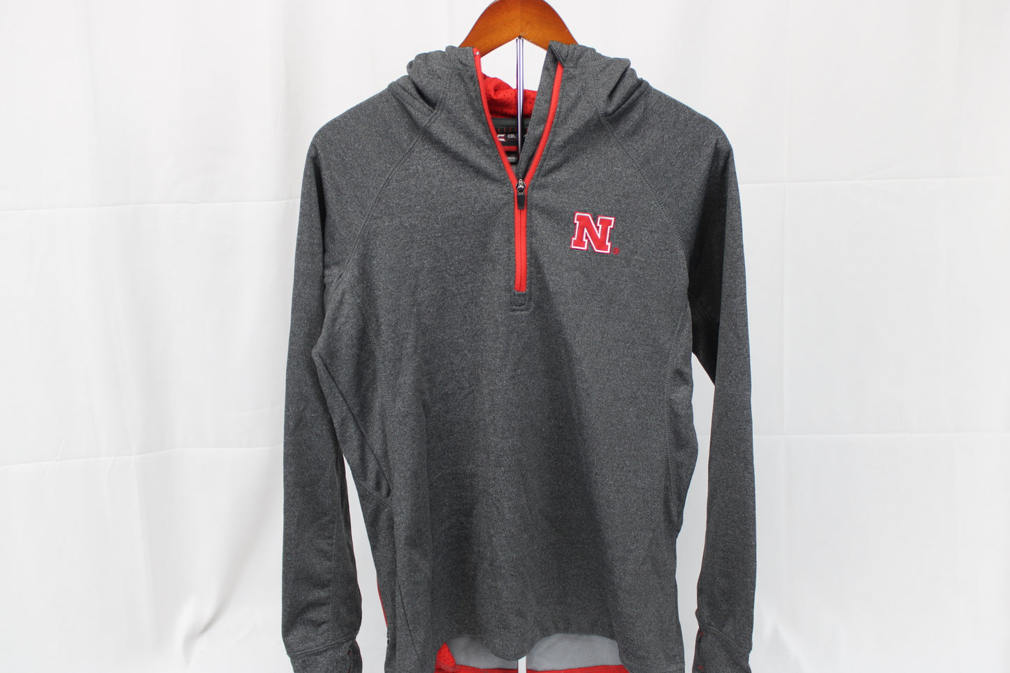 Nebraska 1/4 zip fleece lined polyester jacket, Women's L