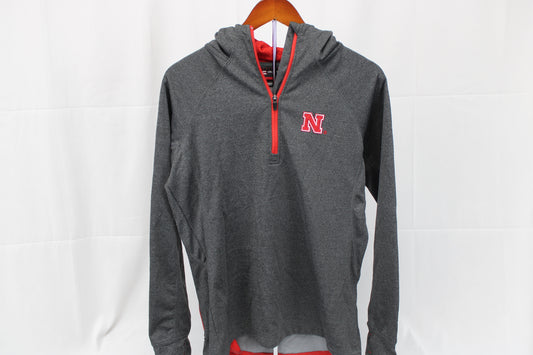 Nebraska 1/4 zip fleece lined polyester jacket, Women's L