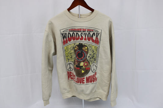 Woodstock 1969 Festival replica crew neck sweatshirt, Women's M