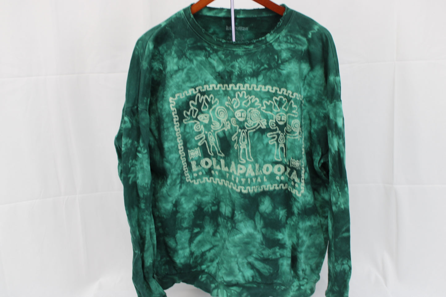 Lollapalooza acid wash crew neck sweatshirt, Men's XL