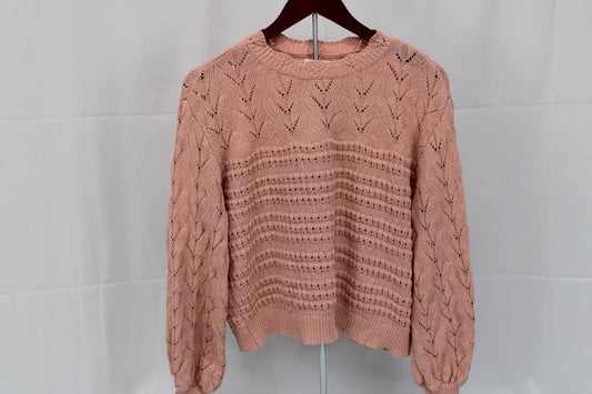 Lauren Conrad loose knit crew neck sweater, Women's M