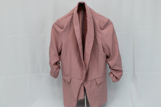 Shein polyester blazer jacket, pink, Women's M