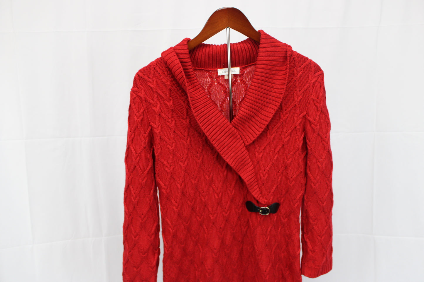 Calvin Klein woven long sleeve sweater dress, Women's XL
